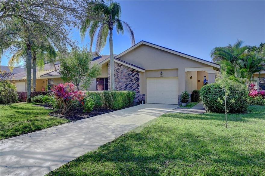 ALL OFFERS IN BY FRIDAY 3/4 Don't miss this opportunity to own in Townships rarely available Tamarind Village. This 3 bedroom 2 bath split plan and 1 car garage is located  on a quiet Cul de sac street with a beautiful backyard and gorgeous water view. This home has an oversized driveway, side view walk up, accordion shutters, foyer entry and a NEW ROOF 2021.  Interior features: updated kitchen, newer refrigerator, front loader washer and dryer, vaulted ceilings and screened in patio. Township community amenities include : cable, community pool, fitness center, walking trails and more. This is a great location with easy access to Highways, Beaches, Casino, Restaurants and Shopping. (Two maintenance fees 562 HOA+ 166 TCMA both paid quarterly= 242.66 monthly)  OVER 55+ COMMUNITY,  NO RENTING