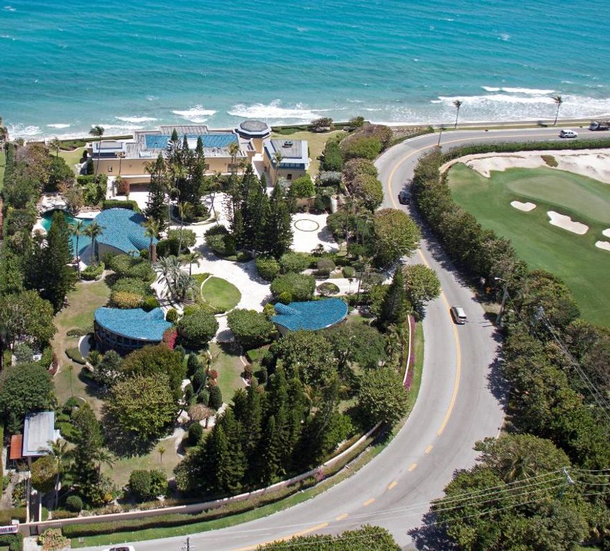 Unique prime development opportunity to own 300' of direct Ocean on 2.3 acres in Palm Beach.  Superior elevation.