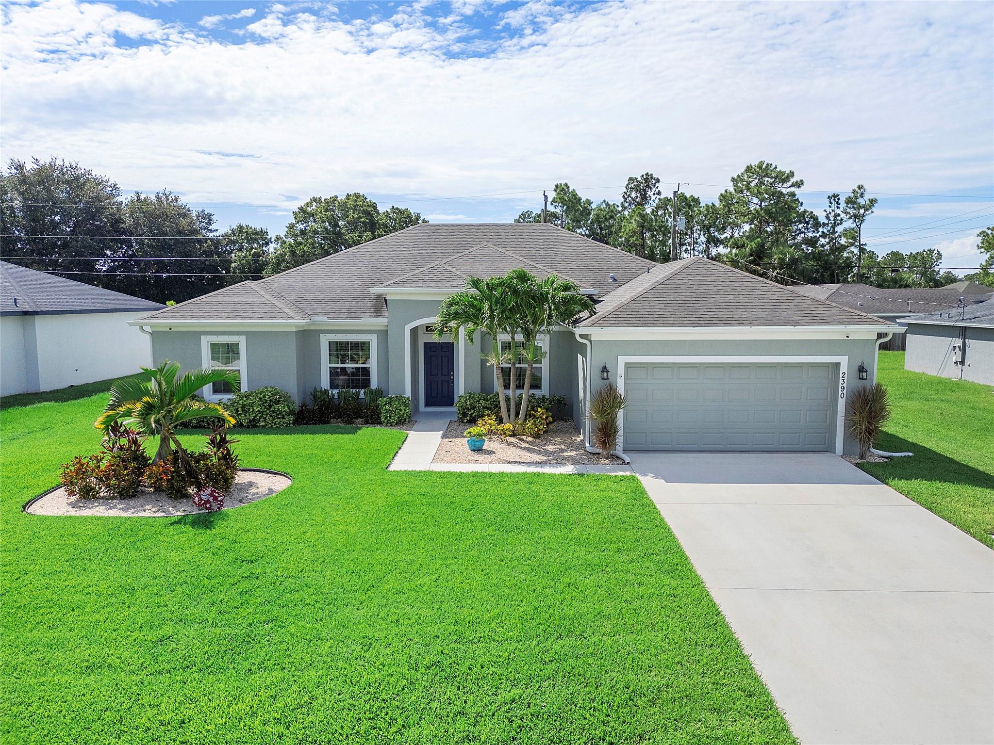 This 4BR/3BA home checks every box AND comes with a home warranty!  Ask about the lower % rate available!
The desirable split floor plan offers privacy and functionality, while the open layout flows effortlessly into a spacious screened-in patio and saltwater pool, perfect for year-round entertaining.
Enjoy peace of mind with a whole-house generator and security system, and a built-in speaker system throughout your home. The fully fenced yard includes a bonus storage shed, and the 2-car garage boasts custom storage solutions & sleek epoxy floors for a clean, showroom finish. A versatile bonus room provides additional space for a home office, playroom, or gym. Move-in ready and meticulously maintained, this home blends modern style & thoughtful upgrades. This home is truly a must-see gem!