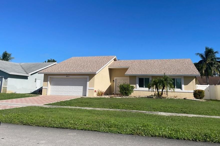Look no Further and make this your home! Spacious 3 bedroom / 2 bath ranch style home W/NO HOA!!!!
Home features IMPACT WINDOWS OCT. 2023, ROOF APRX 4 YRS OLD, WATER HEATER 1 YEAR OLD, AC UNIT APRX 4 YRS OLD and PVC WHITE FENCE MAY OF 2024. Enjoy a home cooked meal in your spacious kitchen featuring SS appliances and tons of counter space. Relax in your private backyard with room for a pool and entertainment. Enhance your daily convenience with features like an automatic sprinkler system, a security alarm, and an automatic garage door opener. Home located within walking distance to parks, soccer field, baseball field, free gym for residents and more. Location is close to major highways, shops and restaurants! Come see this home today!