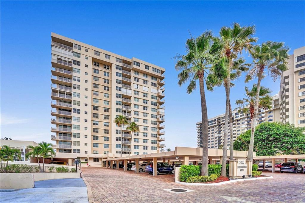 Ocean views from every room! This beautiful condo is located on the North East side of the building and offers: 2 spacious Bedrooms and 2 spacious Bathrooms, hurricane impact windows and doors, washer & dryer in the unit, assigned cover parking spot, it is Perfect for beach lovers! Sea Ranch Lakes North offers: Oceanfront living, beautiful tropical landscaped surroundings, pool, BBQ area, fitness center, sauna, clubhouse, doorman 24/7, It is walking distance to the Publix shopping centers and downtown Lauderdale-by-the-Sea. 25 minutes to Fort Lauderdale Airport.