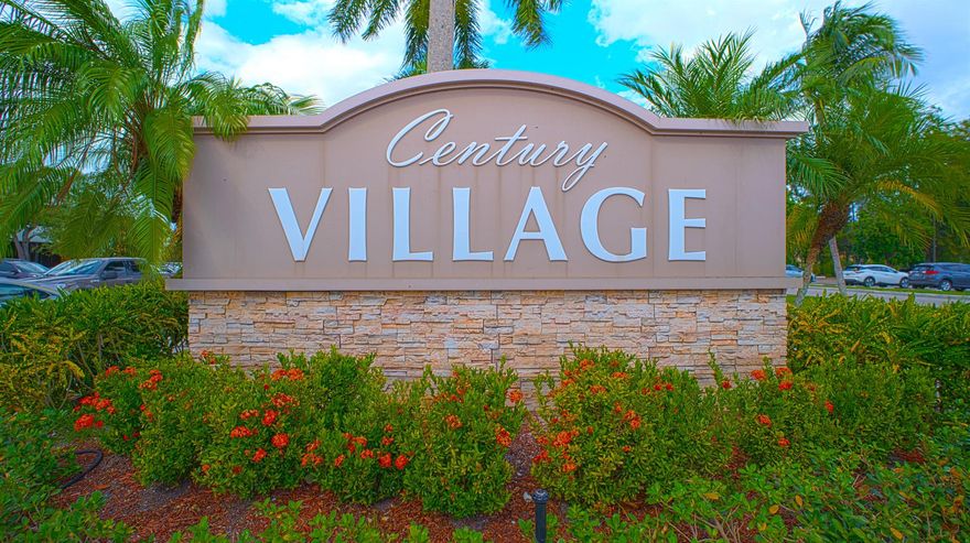 Absolutely stunning 2-bedroom, 1.5-bath condo in the desirable Century Village community of West Palm Beach. This home has been completely renovated from top to bottom with modern finishes and attention to detail throughout. Move right in -- it's turnkey and eat-off-the-floor clean!Enjoy a bright, open living space with beautiful flooring, updated kitchen with quartz countertops and stainless steel appliances, and luxuriously remodeled baths. Every detail has been thoughtfully upgraded for style and comfort including storm impact windows!Century Village offers resort-style amenities, including a clubhouse, fitness center, pools, tennis, and transportation. Perfect for full-time living or a seasonal retreat -- just bring your toothbrush!