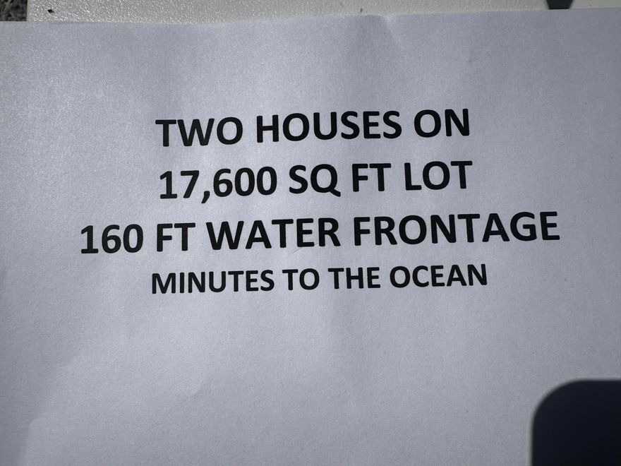 160' of PRIME DOCKAGE on a 17,600 SF lot..  TWO adjacent homes ideally located in the exclusive waterfront community of Lauderdale Harbors, consisting of 3 highly elevated  private island streets.  Homes are solid CBS construction, 2 bd, 2 ba, 1 cg and fenced yards. Has 3 phase electrical power available for YACHTS. Each home features extensive upgrades and NO HOA!  Possibilities are endless. Build a custom, magnificent estate...OR TWO, enjoy as they are, develop a rental portfolio, or hold for  strategic investment.  Imagine, no fixed bridges and only 10 minutes by boat to Port Everglades Inlet. Minutes  to airport, beaches, Lauderdale Yacht Club, downtown, hospitals, cultural events, shopping and top dining.  Perfect opportunity for boating, fishing and the tropical Florida lifestyle.