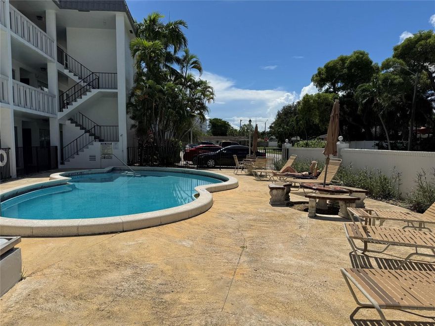 Imperial point neighborhood… around the corner from Federal with shops and restaurants… small 3 story condo complex, offers pool, laundry facility on each floor. Unit faces north with view of trees, quiet and private… all ages building. 1 large assigned parking for you vehicle. no rental 1st year. min. credit score 600. NO reserve. easy to show.