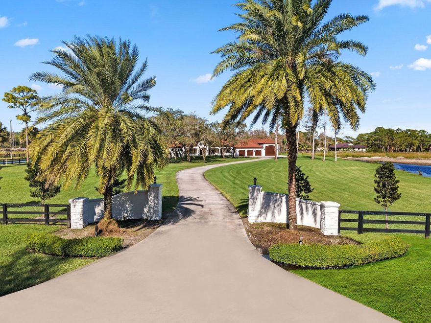 This extremely private 5-acre property located in the equestrian community of Homeland is absolutely stunning! The exquisite newly renovated home features 5 bedrooms + an office, 5-1/2 bathrooms. The primary bedroom is spacious as is the en suite bath and large walk in closet with washer & dryer! Each of the guest bedrooms have beautiful walk-in closets.  There is ''wood look'' tile flooring throughout the house. The spacious kitchen has beautiful cabinetry with gold hardware, quartz countertops, Wolf oven & gas range and Subzero refrigerator. Home also has a home theater and large game room (or additional family room). There are impact windows & doors throughout the whole house that were replaced in 2021 and a whole house generator.