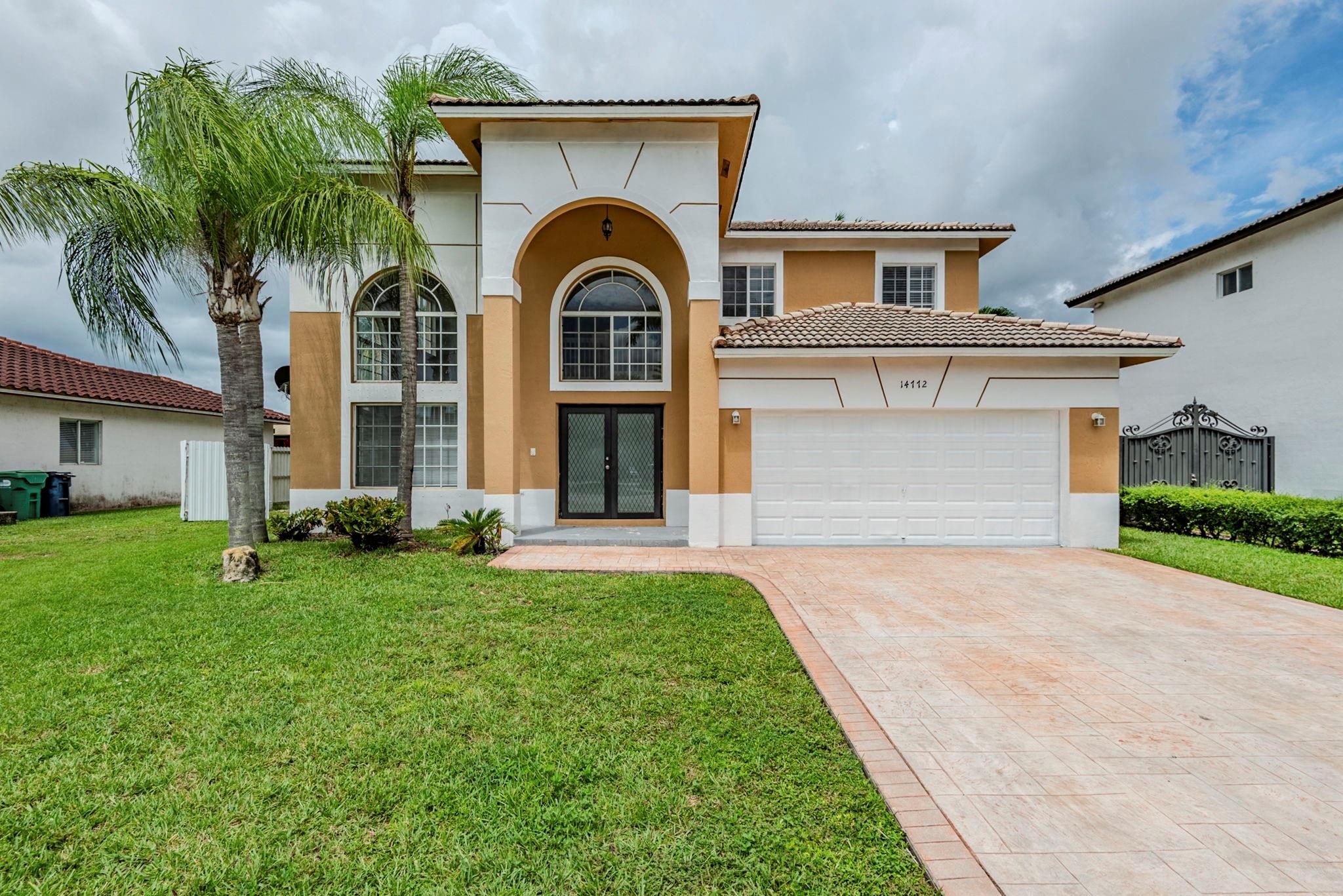 Stunning 2-story home featuring 4 spacious bedrooms and 2.5 bathrooms, including a primary bedroom on the main floor with separate vanities, a separate tub and shower, and a spacious closet. Enjoy formal dining and living rooms plus an open kitchen-dining-living combo with a kitchen bar. Double glass doors from the primary bedroom provide access to a fenced backyard with a private pool and spa, perfect for relaxation and entertaining. Upstairs offers a versatile loft area and a double vanity bathroom. The attached 2-car garage completes this beautiful home. One or more photos have been virtually staged. Schedule a showing today!