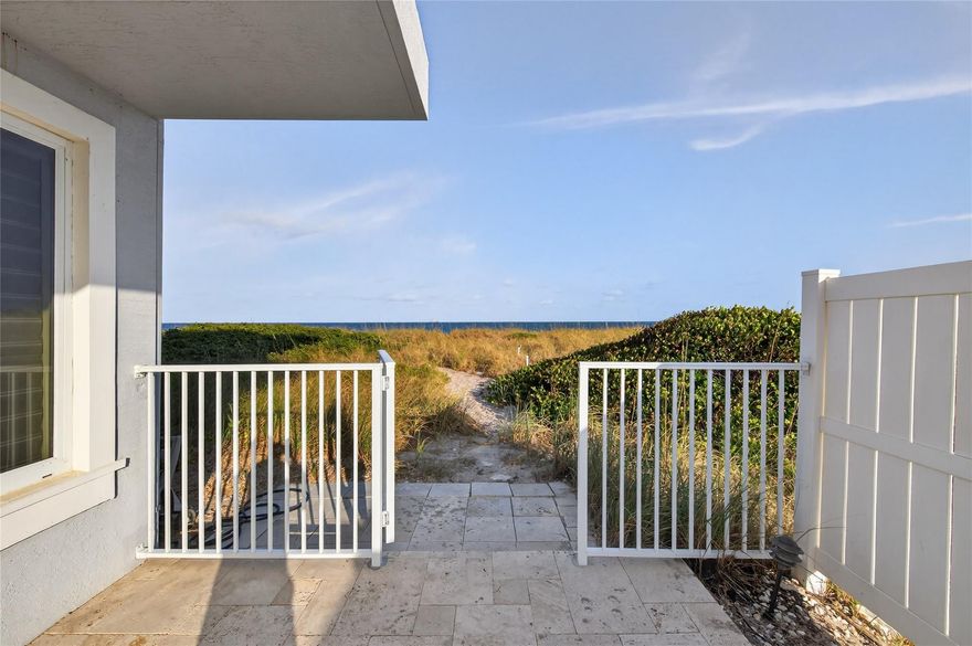 Rarely Available Beach Retreat on the sand– Unique opportunity in an intimate, 8-unit building in the heart of Lauderdale-by-the-Sea — perfect coastal getaway. Just a short stroll to all the dining& nightlife along Commercial Blvd & the iconic Fishing Pier. Leave the car behind and enjoy true beach-town living. Carefully design makes the most of the square feet, spacious primary bedroom with en-suite bath, comfortable living area with a fold-out sofa. Second full bathroom off the kitchen.  In unit laundry + lots of storage space.  Completely remodeled and upgraded in 2011, with relaxed coastal charm — making it ideal as a vacation home, seasonal escape, or Airbnb investment opportunity.  Offered turnkey. Opportunities like this in such a prime ocean front location are rare. Don’t miss it!