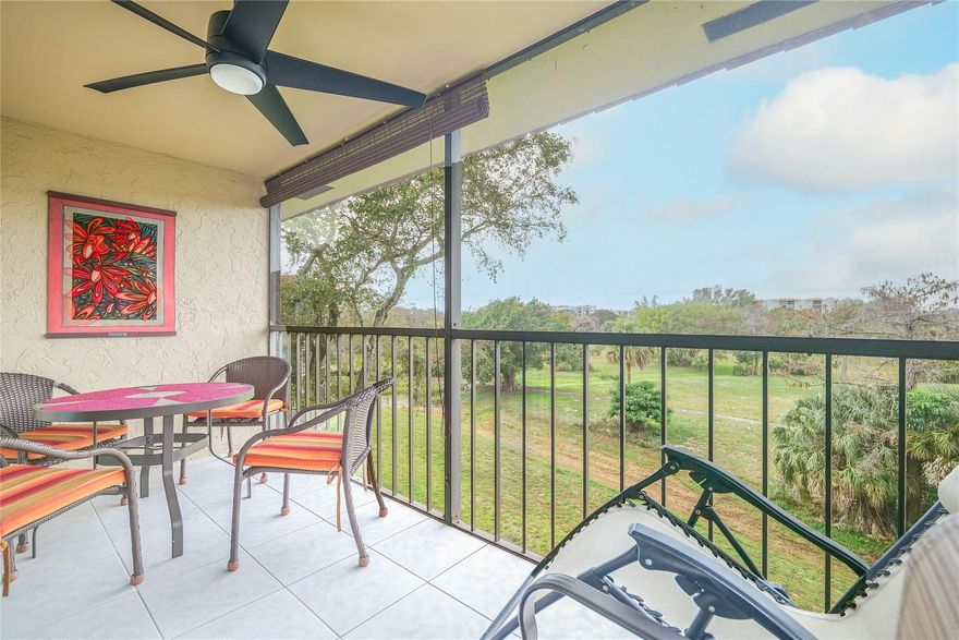 Just Reduced!!  Lovely 2/2 condo   Nicely updated and furnished!  Just patio furniture and wine cabinet in dining room, 65" TV, and other personal items and decoration doe't convey.  AC 2018,  Kitchen and bathrooms remodeled.  Enjoy tranquillity and peace in this all-ages gated community with pools and beautiful gardens with walking/jogging paths. Two large master bedrooms with extended length twin beds put together. to form a large king size in both bedrooms.    Lots of storage, two walk-in closets, large balcony with a peaceful garden view. Close to Publix, and Turnpike access. Associaiton says $55,000 income and 675 credit.  included in maintenance is insurance of building, pest control, water, TV Cable & internet.  Envera gate.  This won't last long!  Easy to show!