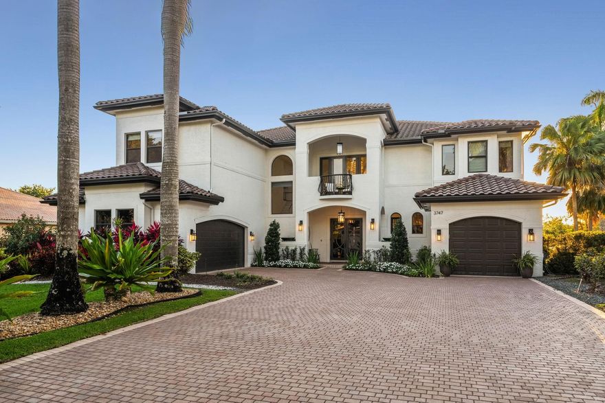 Stunning 5 bed, 5.5 bath lakefront estate in the gated community of Long Lake Ranches. All bedrooms are ensuite, including a first-floor guest suite and a spacious primary with its own private gym and spa-style bathroom. Downstairs features Mosa white marble floors, a custom office with wood floors, and a designer kitchen with Wolf induction cooktop, Miele appliances, Sub-Zero wine cooler, built-in espresso machine, and dual dishwashers. Additional highlights include ES impact windows and doors, whole-house water softener, dehumidifier, mosquito mist system, new roof, upgraded pool and irrigation pumps, outdoor lighting, and an electric awning in the backyard. Every detail blends comfort and luxury with serene lake views.