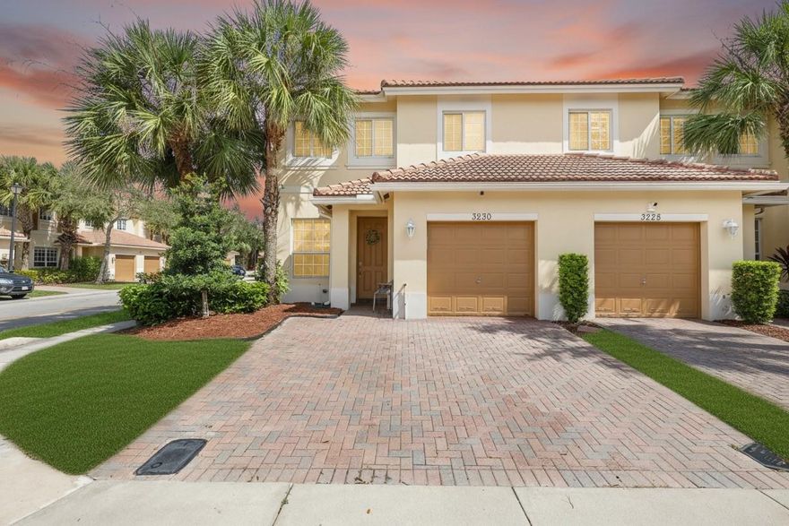 *Seller preferred lender credit up to $2,500 available* Discover the perfect blend of comfort & style in this stunning townhome in the desirable gated community of The Isles. This home offers a peaceful & convenient Florida lifestyle. The inviting open-concept features a bright living & dining area, perfect for entertaining. The modern kitchen is well-equipped w/ample counter space & a breakfast bar. A full bathroom on this level adds convenience. Upstairs, the primary suite serves as your retreat w/2 walk-in closets & a private en-suite bathroom. 2 additional bedrooms provide plenty of space for family, guests, or a home office. Enjoy your garage, back patio, & paver driveway. Full impact windows, sliders, doors