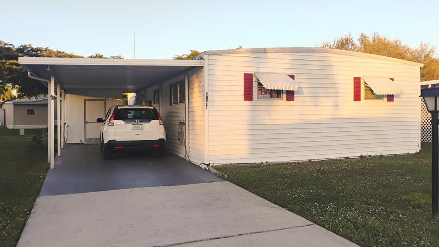 Charming 2-bedroom, 2-bath manufactured home located in a desirable 55+ community in the heart of Boca Raton. This unit offers a functional layout with bright living spaces and great potential for a seasonal retreat or full-time residence.

The home includes a carport with storage shed, where you'll find a newer washer and dryer. Additional appliances include refrigerator and oven. A pre-sale inspection was completed in January 2026 for added transparency.

Enjoy low annual property taxes and a central Boca location close to shopping, dining, medical facilities, and major roadways. Affordable living in a well-established community!