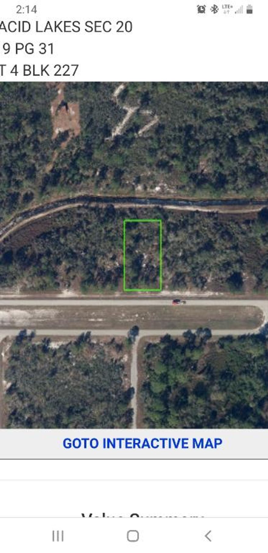 Tree covered lot to build your dream home on.This lot is 100 wide and 190 deep. Faces towards the south on a divided paved 2 lane road.
Plenty of Trees to allow for privacy.   well will be needed for water. Electric pole is nearby.
Natural ravine at the rear of lot. Level lot, high and dry location. Quiet location, road isn't too busy.  Minutes to the boat launch. Lake Placid shopping and dining just a few minutes away. Fishing, of course, on several nearby lakes. Airport nearby.