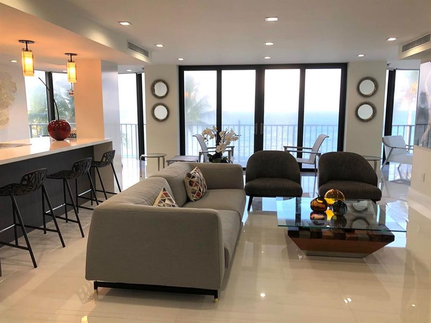 Beautifully remodeled 2 bedroom 2.5 bath condo. Amazing views from every room.. Wake up to the sound of the ocean and beautiful sunrises every morning. Escape the northern winters or choose to enjoy year round luxury in this premier building on the sand in Highland Beach.. Landlord prefers 6 month but will consider less.