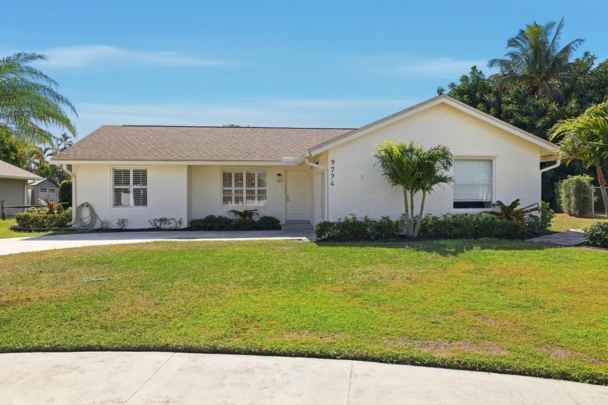 Tucked away on a peaceful cul-de-sac in West Boca, this lakefront home combines modern upgrades with tranquil outdoor living. A 2023 roof and solar panels provide long-term value and energy efficiency.

Inside, the open living and dining areas overlook a beautifully fenced backyard with stunning lake views and a private fishing dock. With no zero lot lines, the property offers rare side-yard space and added privacy.

The private pool and expansive yard allow plenty of room to relax, entertain, or expand your outdoor retreat.

 Located just minutes from Southwinds Golf Course, enjoy convenient access to one of Boca's premier public golf courses, along with nearby shopping, schools, and houses of worship. Low HOA and ample parking complete this exceptional offering.