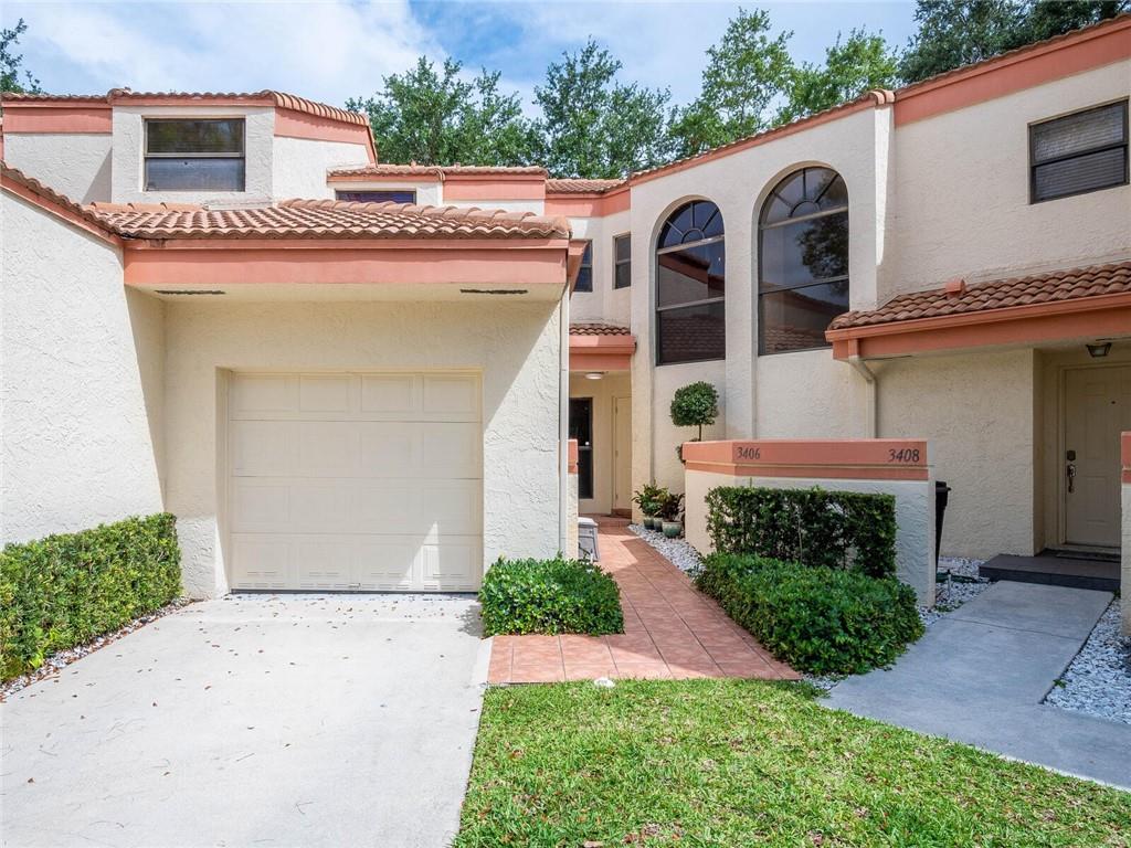 Once in a great while an exceptionally renovated and spacious townhouse in gated Emerald Oaks, Hollywood, FL come on the market. This is one of those opportunities you don't want to miss. The open design with vaulted ceiling, modern kitchen with stainless appliances and French doors leading to screened outdoor patio creates the perfect Townhome. No popcorn ceilings. Elegant color scheme with knock down walls. This Turn-key, 2-story, 1,613 square foot home has 3 bedrooms, 2-1/2 baths, with an attached garage. The unit is located in a private cul d sac walking distance to TY Park. Pet Friendly. One mile west of I95, 3 miles to Hollywood Beach, 2 miles to Hard Rock Casino, 10 mins to Pt Everglades and FLL Intl Airport. HOA includes water, cable, roof, insurance, trash, and strong reserves.