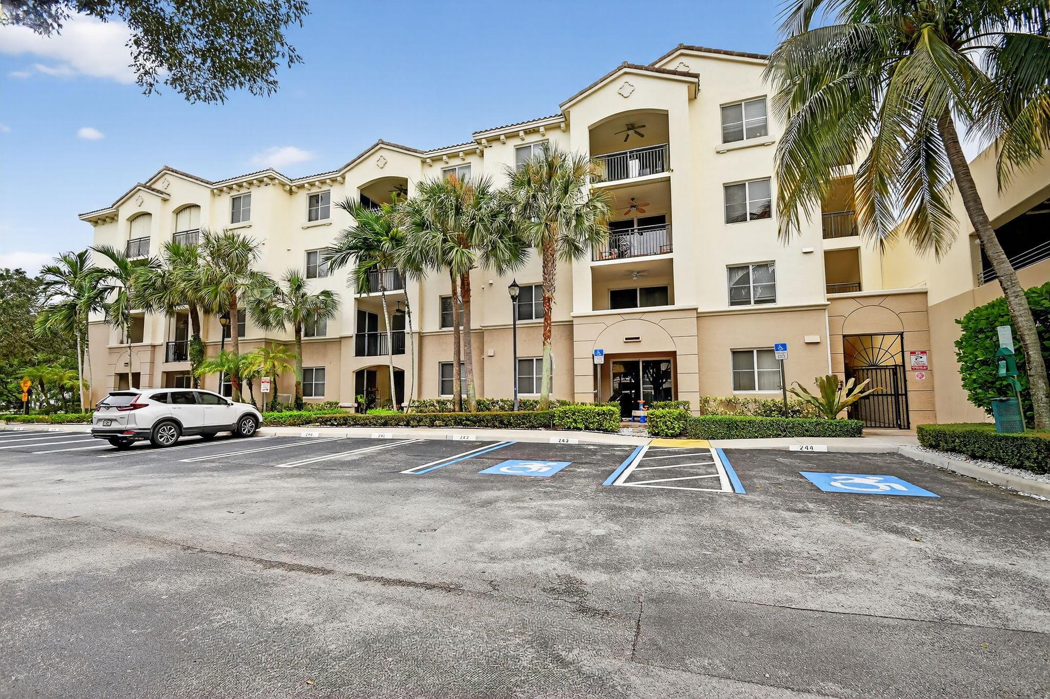 Welcome to this beautifully updated first-floor 1 bedroom, 1 bathroom condo in San Raphael Condominium, featuring brand-new flooring, fresh paint, and a new refrigerator, oven, and microwave. The unit offers the convenience of ground-floor living with an open porch overlooking the garden and fountain, plus one assigned parking space and secure access through a pedestrian gate. Residents enjoy great amenities including a pool, fitness center, and clubhouse, and the monthly HOA includes water, cable, and internet. Applicants must have a minimum 725 credit score, no pickup trucks are allowed, and only one car is permitted for this unit.