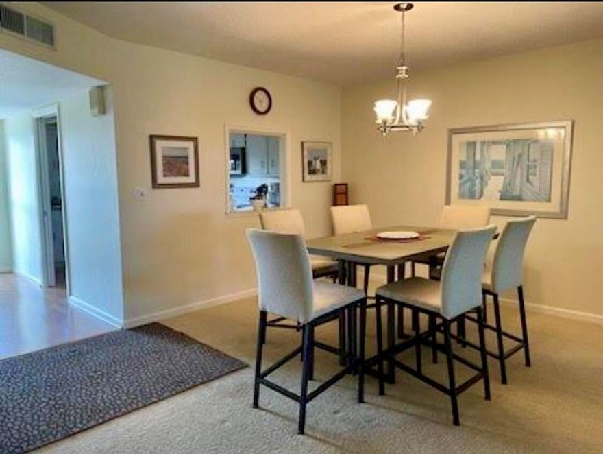 Most desirable location in Jupiter! Live within walking distance to the beach, intracoastal, Harbourside Place, boutique shops, The Woods, and many other restaurants. Ocean Parks is nestled in a serene park setting on 30+ acres with 2 heated pools and clubhouses. This unit is the largest 2 bedroom floor plan at 1,520 square feet. The screened lanai in the back has a beautiful view of banyan trees and the garden. Enjoy other activities nearby including tennis, golf, biking & fitness trails, and Maltz Live Theatre.