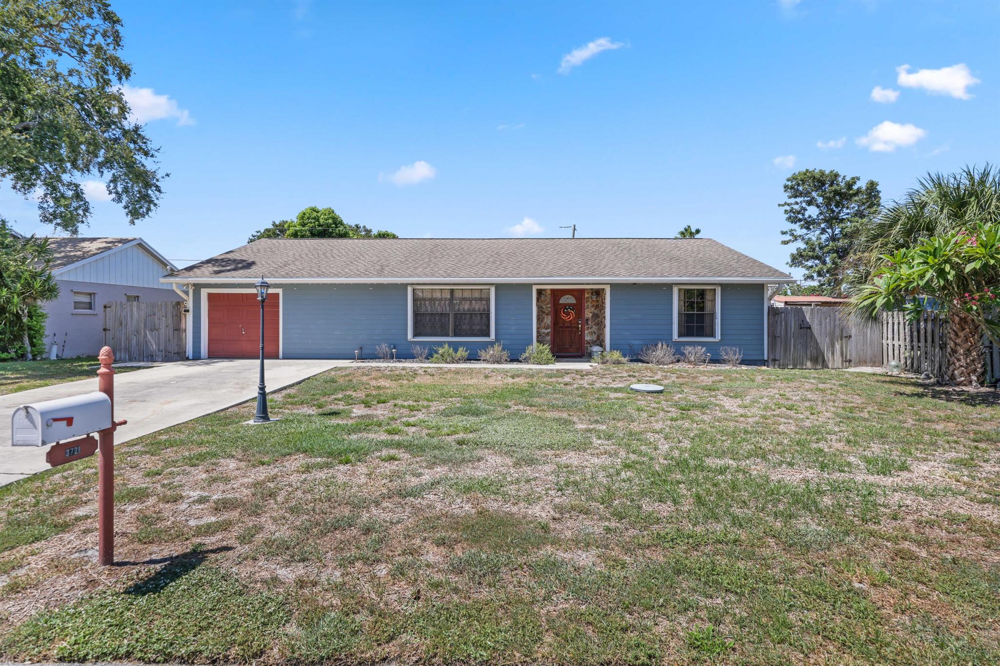 This single-family home offers 1880 square feet of living space that includes a living room, family room, and game room--ideal for a work-from-home setup or a play area. With multiple living areas and a design that adapts to your needs, this home combines space and opportunity. The fenced backyard adds privacy and room for a future pool or outdoor living area. No HOA means you can bring your boat, RV, or pets and skip high monthly fees, giving you freedom that's hard to find. You'll value the chance to own a single-family property at a price similar to many townhomes. The location is ideal being minutes to everything you could desire including I-95, The Ave, shopping and dining. The home is priced for a quick sale and is ready for its next owner.