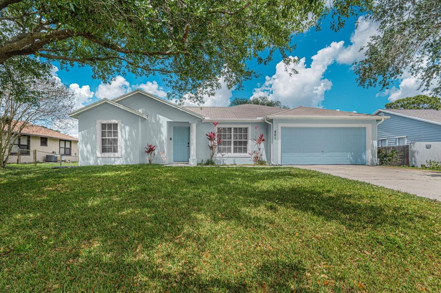You can own your own adorable well built CBS home at an affordable price. Modern grand room design with covered screened lanai. Established neighborhood is close to major roads, shopping and events. Home features neutral colors throughout with 3 bedrooms, 2 baths and 2 car garage with large driveway. Hurricane shutters included.  Large open yard has plenty of room to play and entertain. Schedule a tour today.