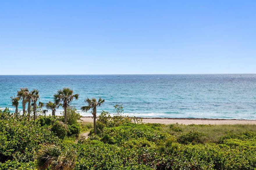 Full renovation just completed! This oceanfront unit is offered turnkey and ready to move in. Bright, open kitchen w/ brand new upgraded stainless appliances, Cambria countertops. Coastal wood look tile throughout, large walk-in showers, built-in closet organization. AC & water heater replaced in 2020. Split BR floorplan. Huge Washer/Dryer in unit. Tiara is a luxury amenity building w/ full resort lifestyle: valet, 24/7 concierge, staffed gate. Beachside restaurant for eat-in or delivery. Marquis lounge on 43rd floor w/ spectacular 360 degree view. Heated pool, hot tub, tennis & pickleball courts, men's and women's fitness centers w/ steam room & sauna, billiard room, library, & card room. 15 mins to world class shopping, dining & entertainment. 25 mins to PBI airport.