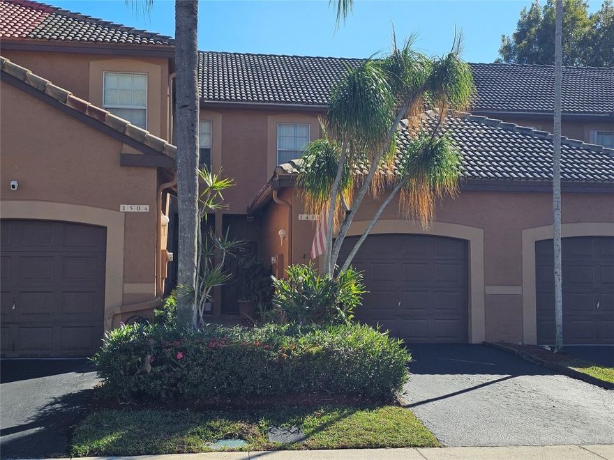 Excellent Location! This is a highly desirable Weston Town Home in the San Sabastian community. Living/dining/kitchen on main level with half bath. Screened in Patio. Upstairs, 2 primary Bedrooms, 2 baths, each with bathroom in suite. All new Stainless-Steel appliances, new AC and W/D included. Nicely maintained. Amenities include pool, playground, landscaping and property mgt. Convenient to Shopping, highways, Cleveland Clinic and A+ Schools. Call for details.