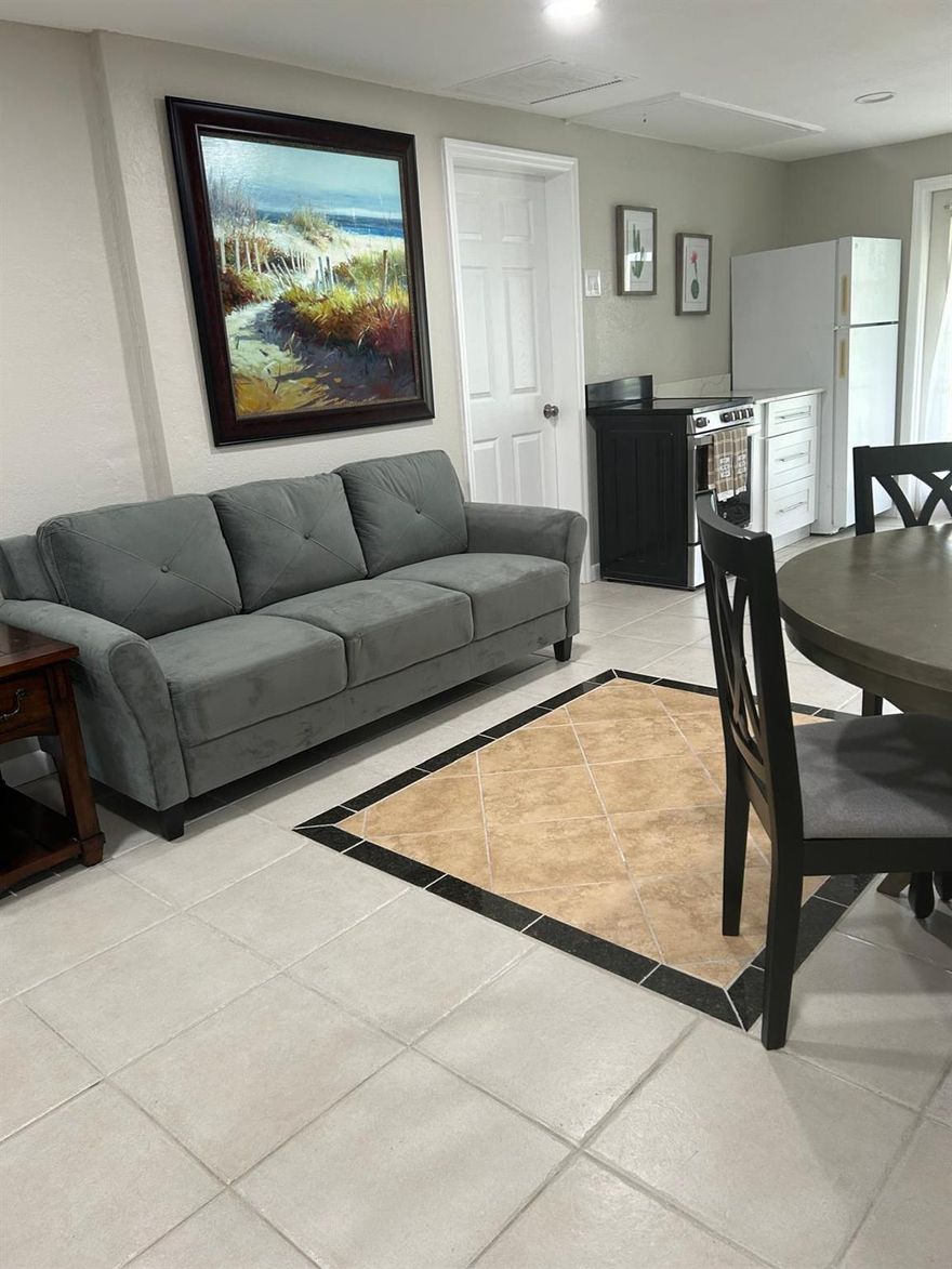 A quiet, clean furnished cottage with 3bedrooms, and 1 large bathroom is available for rent right away. It has a wraparound patio, and use of a gazebo for outdoor enthusiast. This property shares with a main home, is also for rent, is located on five cleared, manicured, beautiful acres. No HOA approval required. Check it out before its gone. Minimum lease term is one month.