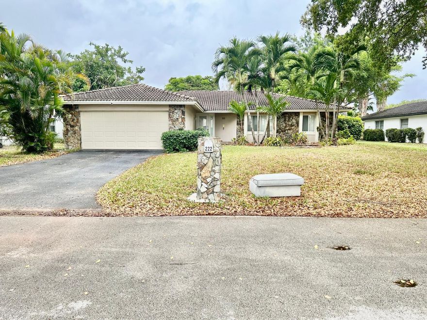 Move-in ready pool home in Coral Springs! This 4-bedroom, 2-bath residence features tile flooring throughout and an upgraded kitchen with stainless steel appliances. The spacious layout is perfect for both everyday living and entertaining. Step outside to your private pool—ideal for enjoying the Florida lifestyle year-round. Major updates include a brand new water heater (2025) and AC (2015). Roof age unknown. Best of all, NO HOA! Conveniently located near top-rated schools, parks, shopping, dining, and major roadways. Don't miss this move-in ready opportunity! It is the buyers and buyers agent responsibility to verify all room measurements, HOA rental restrictions, rental guidelines, lot size and utilities and all data noted on the MLS. Seller has never occupied property, so there are no seller's disclosures. Title Company MUST be: MAINSTAY NATIONAL TITLE. Submit ALL offers through - https://offers.skyslope.com/submit/2zovWDcXUU92oH6ew/222-NW-92nd-Terrace