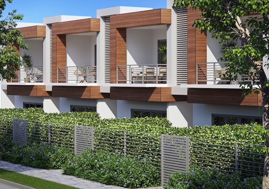 Do 2000SF open floor-plans excite you? Over 400 SF of private backyard? 1.6 mile drives to the beach? Oceans of light flooding your living room floors? This dream gets real at Galleria Villages in the trendy, tree-lined Poinsettia Heights neighborhood of East Fort Lauderdale. Find crisp fully finished modern designs here--inside and out. Out: Highest quality construction, two-car garages, private yard, optional outdoor kitchens/pool. In: Natural Gas, 10 foot ceilings, quartz countertops, and balconies with private views. The shower-heads are double, the lights are recessed, and the walk-in closets get as large as 10’ by 10’. If you can pry yourself loose once you’ve settled here, you might spin 20 minutes to the airport, 12 minutes to Brightline Station, or 9 to downtown. Make life easy.