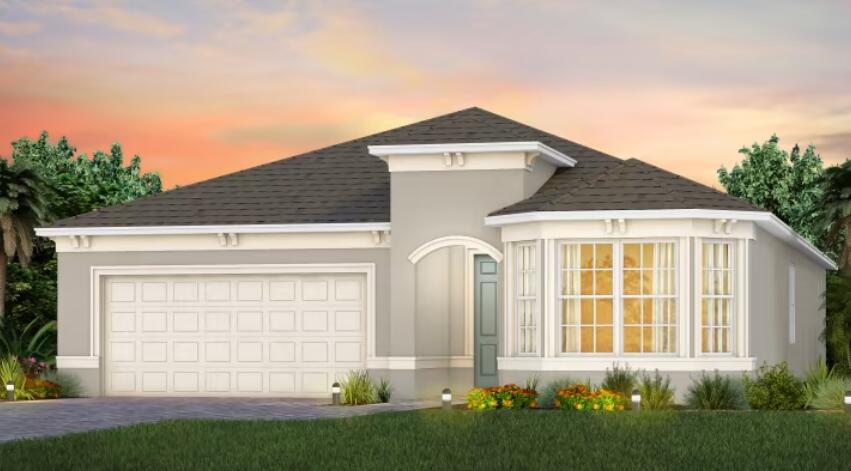 NEW CONSTRUCTION: Charming 2 Bedroom plus Den/ 2.5 Bath Prestige home in Del Webb Tradition. The home has an extended lanai with private view. Design Selections include tile throughout entire home and fresh on-trend colors making move in a breeze for most any decorating style. Close on your home in Summer and take advantage of builder incentives available.