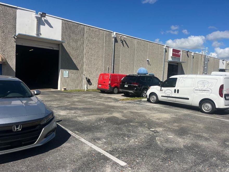 Central Broward location, Fenced in, 6,844 Total square feet office warehouse.  Oversized street level loading door   measuring 12 X 16. Electric open/close.  Ceiling clear at 19 feet.  Office area 665 sq. ft.  2 large offices and 2 bathrooms.  Very clean.  AC is office area.  Close to I-95 and Executive airport.  Available for occupancy Feb 1, 2026