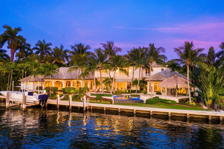 Ultraluxury cocoon w/smart-house technology. Five ensuites plus carriage house studio. Commanding water views, designer furnishings/finishings, chef's island kitchen, butler's/ walk-in pantries, cooled wine room, executive office, clubroom, elevator, wet bars, cabana bath, summer kitchen, lagoon infinity-edge pool/spillover spa, dock/boatlift. Concrete construction, impact windows/doors, generator.

 The information herein is deemed reliable and subject to errors, omissions or changes without notice.  The information has been derived from architectural plans or county records. Buyer should verify all measurements DISCLAIMER: Information published or otherwise provided by the listing company and its representatives including but not limited to prices, measurements, square footages, lot sizes, calculations and statistics are deemed reliable but are not guaranteed and are subject to errors, omissions or changes without notice. All such information should be independently verified by any prospective purchaser or seller. Parties should perform their own due diligence to verify such information prior to a sale or listing. Listing company expressly disclaims any warranty or representation regarding such information. Prices published are either list price, sold price, and/or last asking price. The listing company participates in the Multiple Listing Service and IDX. The properties published as listed and sold are not necessarily exclusive to listing company and may be listed or have sold with other members of the Multiple Listing Service. Transactions where listing company represented both buyers and sellers are calculated as two sales. The listing company's marketplace is all of the following: Vero Beach, Town of Orchid, Indian River Shores, Town of Palm Beach, West Palm Beach, Manalapan Beach, Point Manalapan, Hypoluxo Island, Ocean Ridge, Gulf Stream, Delray Beach, Highland Beach, Boca Raton, East Deerfield Beach, Hillsboro Beach, Hillsboro Shores, East Pompano Beach, Lighthouse Point, Sea Ranch Lakes and Fort Lauderdale. Cooperating brokers are advised that in the event of a Buyer default, no commission will be paid to a cooperating Broker on the Deposits retained by the Seller. No commissions are paid to any cooperating broker until title passes or upon actual commencement of a lease. Some affiliations may not be applicable to certain geographic areas. If your property is currently listed with another broker, please disregard any solicitation for services. Copyright 2021 by the listing company. All Rights Reserved.