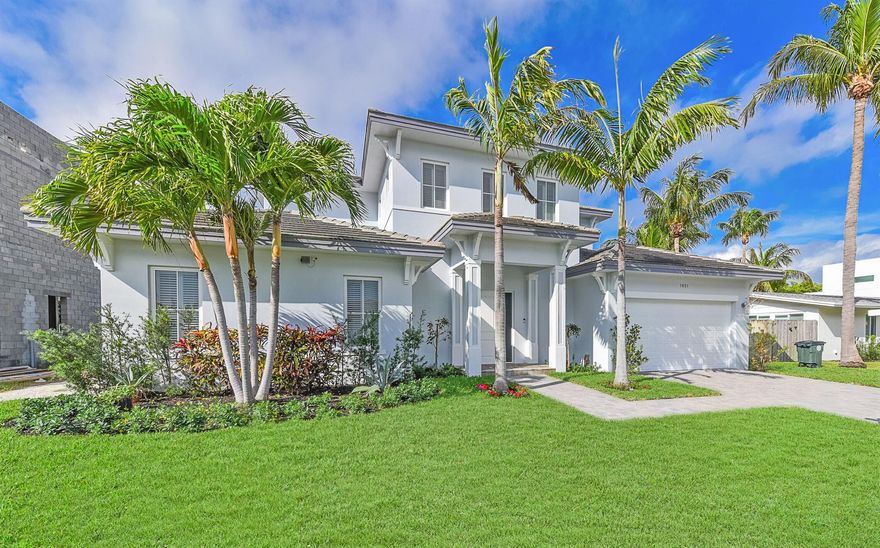 This exceptional newer-built home in Boca Villas is a fantastic opportunity in East Boca Raton's most sought after neighborhood. The home comprises 5 ensuite bedrooms and 5 1/2 baths, with the primary bedroom conveniently located on the first floor. A spacious open upstairs loft offers additional versatile space for various needs. Situated in downtown Boca Raton, the property is within walking distance of Mizner Park, offering access to world-class dining, shopping, and cultural attractions. This Boca Villas residence is not only a home but a gateway to a lifestyle that seamlessly combines luxury, convenience, and cultural richness in one of the most desirable locations in East Boca Raton.