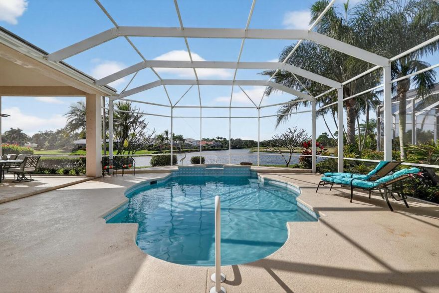 STUNNING water and golf views with New Roof installed 2024. This property will not last long! Spacious 3350 sq ft 3BR + office, 3 full/2 half bath home in the gated Ballantrae community. Set on the 
St Lucie River with access to a yacht club and numerous community amenities. Features 12-14 ft ceilings, custom crown molding, fireplace, and an open kitchen/living area leading to the screened pool and spa overlooking wide water views.
The expansive primary suite offers two large walk-in closets and a bright sitting area. A dedicated office provides an ideal work-from-home space. Tropical landscaping and resort-style outdoor living complete this exceptional property. The highly sought after community is close to shopping and a short drive to beaches of Hutchinson Island. Ideal for​​‌​​​​‌​‌​​​‌‌​​​‌‌‌​​‌​​‌‌​​​​ snowbirds