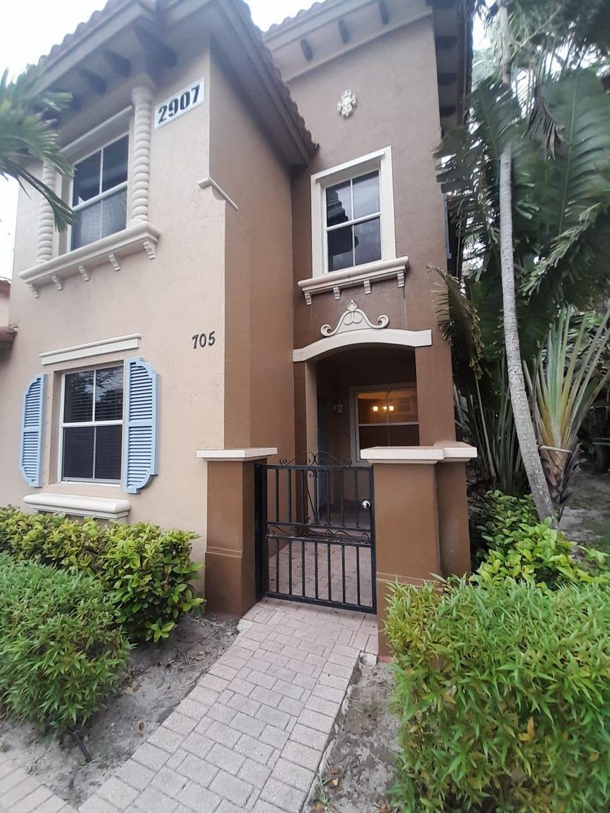 This exclusive townhouse in the tranquil Emerald Dunes community, close to the Florida Turnpike, offers modern living with various amenities. Recent updates and a larger-than-average layout make it an inviting move. Convertible to a 4th bedroom, it features a backyard facing the golf course--all NEW Appliances. Ideal as your dream home or for investment, you can rent immediately, its location near schools, hospitals, and shopping adds to its allure. Explore comfort and convenience in this sought-after community, where value shines alongside luxury.