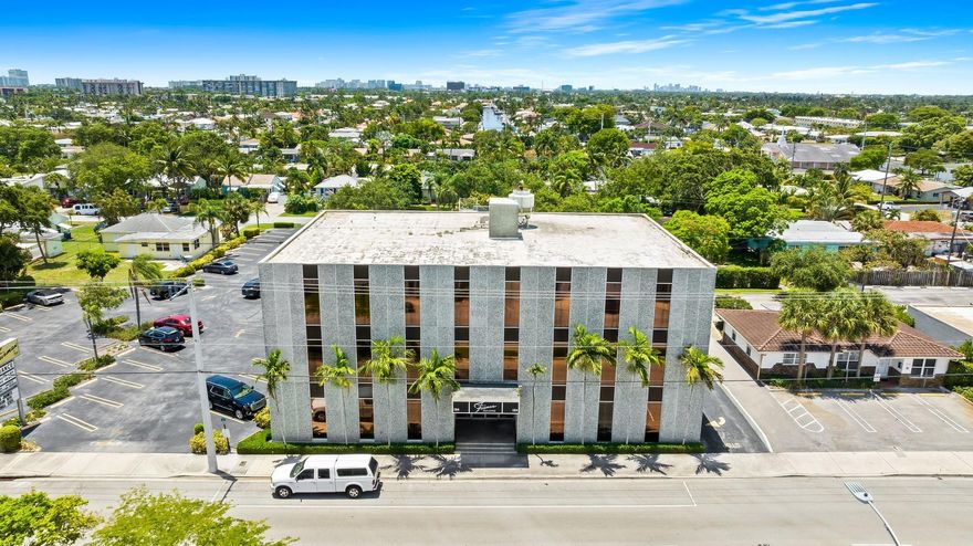 Great opportunity to own a 15,000 sf Office building on 43,800 SF of Land zoned TO EOD ( Transit Orientation, East Overlay District) with 34,000 avg. daily traffic count in 2022. Additionally, there are 93 parking spaces. Current Tenant ( Acrisure) has a Lease through 3-31-28. Once the property is sold, Acrisure has up to one year to vacate, or if the new Owner desires, they can stay through their Lease. The Current CAP rate is 5.27. The entire property is also available which is 1.887 Acres that includes 4 single family properties to the south on SE 1 Ave. for $5,750,000.00.  Please Do Not Disturb the Tenant.