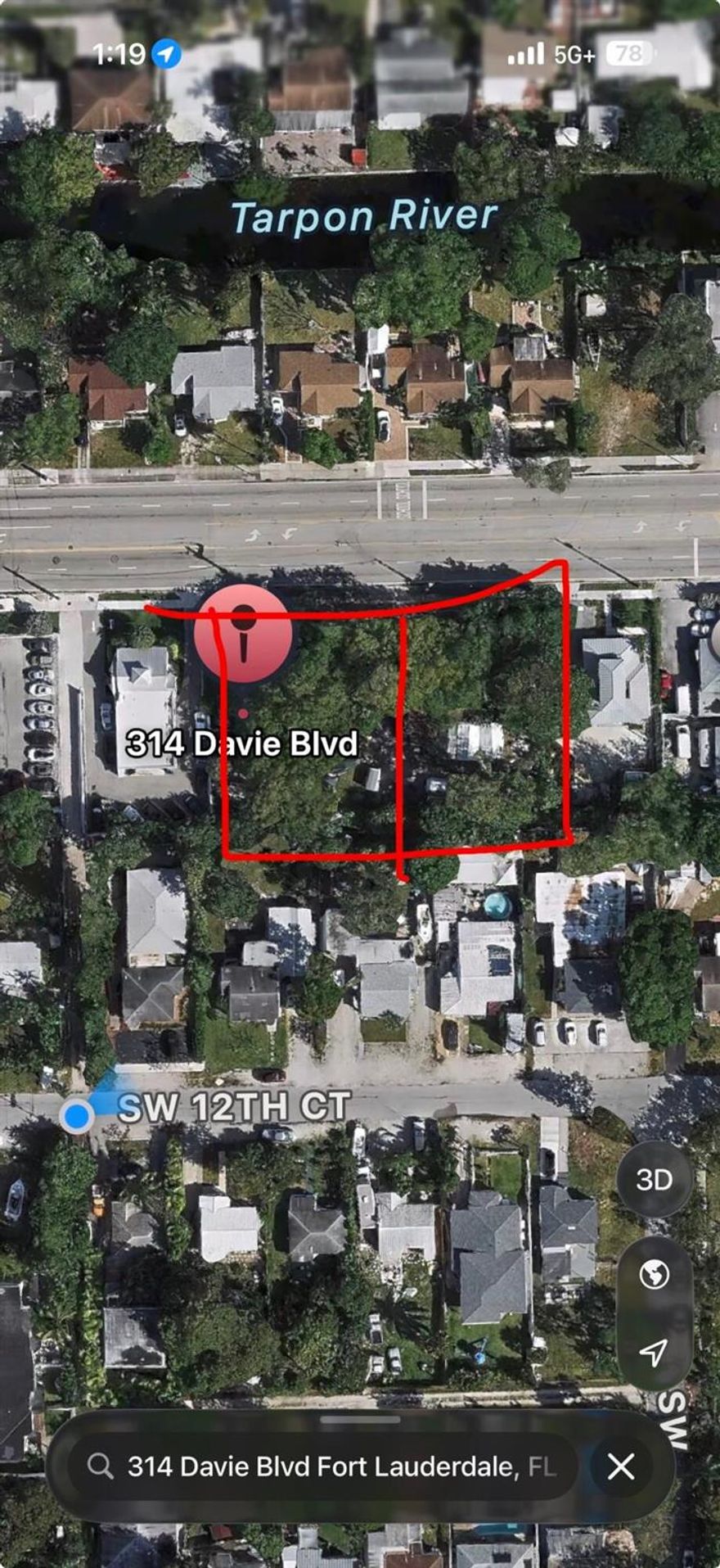 Property is for sale with property next door, 314 SW 12th Street, MLS# RX-11145679 - 2 contiguous lots listing price is for both properties.