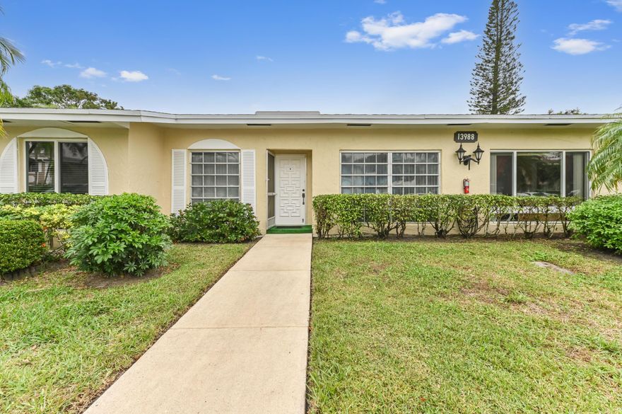 Welcome to one of Delray Beach's most sought-after communities, where comfort meets resort-style living. This 2-bedroom, 1 1/2 bath villa is immaculate and offers a well-designed, solid floor plan with endless potential to make it your own. The home blends ease and style, featuring a spacious and private backyard sanctuary—perfect for relaxing or entertaining.
Inside, the kitchen is both functional and inviting with sleek countertops and a cozy breakfast nook. Enjoy the convenience of a washer and dryer in the home, along with mostly tile flooring and some carpeting, including freshly installed tile in both bedrooms, creating a clean, cohesive feel throughout.
The monthly HOA includes: cable, high-speed Breezeline internet, water, lawn care, roof maintenance and more! Best of all, the community boasts a brand-new, stunning resort-style clubhouse with outstanding amenities, including two sparkling pools, a hot tub, a state-of-the-art fitness center, tennis courts, pickleball courts, a classic diner, and much more...offering a vibrant and social lifestyle right outside your door.
Ideally located in prime Delray Beach, just minutes from I-95, the Turnpike, and downtown Delray's renowned dining, shopping, the beautiful beach and cultural attractions. This is a fantastic opportunity for buyers seeking comfort, value, and the very best of Florida living.