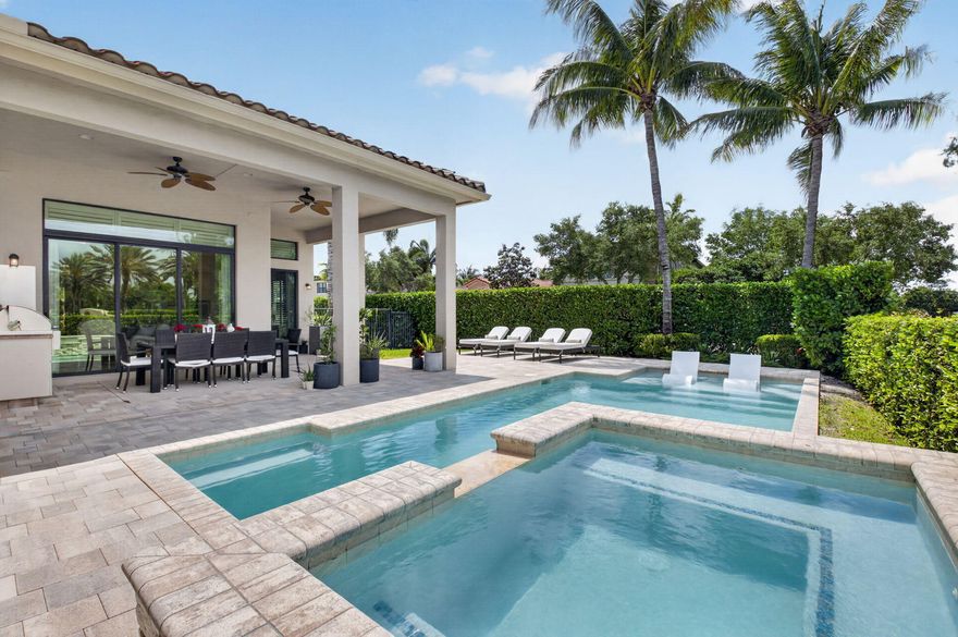 Beautifully upgraded 4BR/3BA single-story home in The Bridges. Bright open layout with high ceilings and natural light. Gourmet kitchen with custom cabinetry, premium appliances & oversized island. True 4th bedroom converted from library. Spacious primary suite with spa-like bath. Resort-style backyard with pool, spa, upgraded patio & BBQ area. Features include upgraded flooring, designer lighting, laundry room with commercial-style washer/dryer & finished garage with custom storage. Gated community with clubhouse, fitness center, tennis & pickleball. Available fully furnished—turnkey opportunity. Furniture is negotiable.