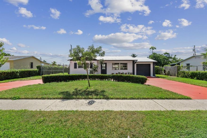 Located in the heart 
 of Lake Park. This completely remodeled 3 bedroom, 2 bathroom single family home features, a beautiful kitchen with gas stove, wine refrigerator and large center island perfect to entertain and cook. The Master suite features a huge spa-like bathroom with a double shower. The adjoining family room with its beautiful wood ceiling opens to a private backyard oasis with pool and plenty of space to relax and play. Large garage and plenty of room to park a boat or motorhome on the side of the house. There are no direct neighbors to the south due to a utility easement. This non HOA community is just a short walk to the restaurants and shops on Park Avenue, the cool hip downtown area of Lake Park with restaurants and entertainment. Only minutes away to Kelsey Park, a mile to the Intercoastal and Singer Island's gorgeous beaches.