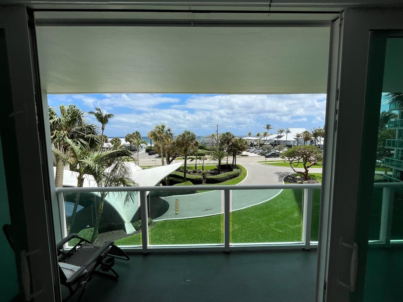 BARGAIN rental! Your chance at an off-season experience. - PARADISE AWAITS YOU AT THE CROWN JEWEL OF DEERFIELD BEACH! No check-out time here. Everyday is your vacation day! Direct Oceanfront everywhere you look. Floor to ceiling Hurricane Impact windows from your living room & bedroom. Beautifully renovated & move-in ready. Washer/Dryer in unit. -Relax on your private 30+ foot balcony & watch the ocean, or walk across the street to JBs on the beach & Oceans 234! Party @ the newly renovated cabana & BBQ area. Live here and enjoy all that the Tiara East Cabana Beach Club has to offer- Heated Pool, golf putting green, Shuffle Board, 24 hr. concierge, Gym on-site, and steps away from the 976 foot Deerfield Beach International Fishing Pier. Walking distance to restaurants & shops. WELCOME HOME