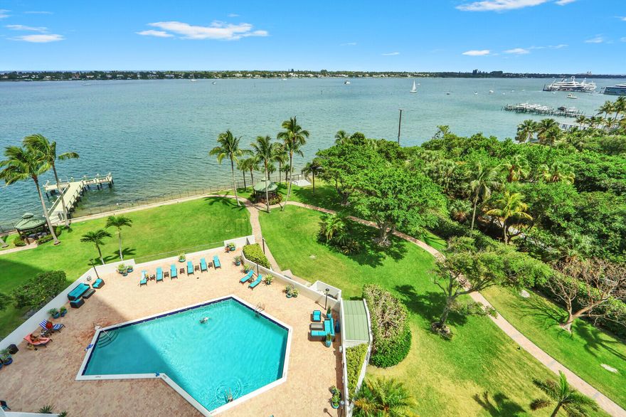 Stunning unit that has been completely renovated with fabulous waterviews!  Amenities include  a heated pool with a salt water system, sauna, tennis, pickelball, fitness center, fishing pier and a social room.  Extensive renovations on building are nearly complete and all assessments will be paid in full at close.  Placido Mar sits between two new construction projects with units starting at $3,000,000.00 and up, while having a larger lot and more waterfront than both projects. Furniture may be purchased for an additional $10,000.00.