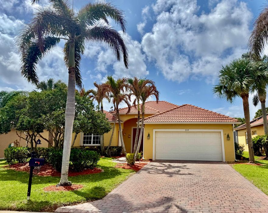 Welcome to the highly sought-after St. James Golf Community, where exceptional value meets Florida living at its best, with a surprisingly low HOA. This beautifully maintained 3-bedroom, 2-bath CBS POOL home offers the perfect blend of comfort and style. Step inside to find tile flooring throughout the main living areas, a bright open layout, and a well-appointed kitchen featuring granite countertops and stainless steel appliances. The home has been freshly painted inside and out and enhanced with new landscaping, giving it a clean, move-in-ready feel. Enjoy Florida living at its finest with your own covered, screened-in patio and private pool, all overlooking a peaceful pond view—perfect for relaxing mornings or sunset evenings.  The St. James community offers an impressive list of amenities, including: High-speed internet & basic cable Lawn care & tree trimming Exterior pest control Clubhouse with community pool & hot tub Playground Tennis, pickleball, bocce & basketball courts Gated (unmanned) entry Additionally, the home offers access to underground CAT5 internet service through AT&T, providing enhanced connectivity options. This is an incredible opportunity to enjoy a mature community with strong reserves, and low monthly fees.