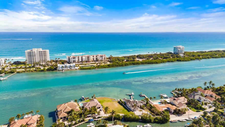 Blue water and .35 acres here in Tequesta. No fixed bridges, minutes to the ocean. New seawall and close to all the area has to offer.
