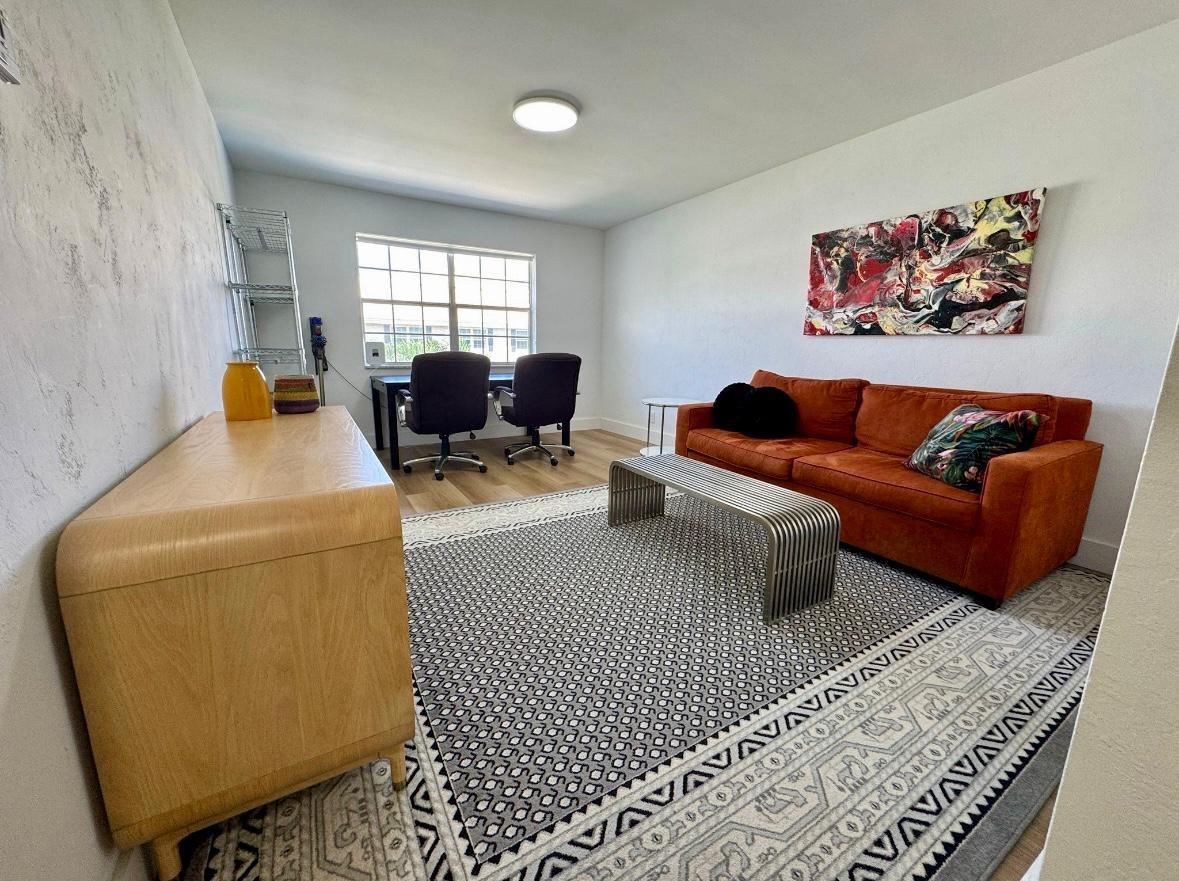 Fully furnished and move-in ready—just bring your clothes and toothbrush! Prime location only blocks from Mizner Park and minutes to the beach. This beautifully renovated second-floor condo features a king bed that can convert to two twins, a spacious walk-in closet, and a comfortable queen sleeper sofa. Enjoy serene pool views from your private retreat in a quiet, walkable community nearby Publix, Fresh Market, Trader Joe's, Walgreens and places of worship. Includes one assigned parking space plus ample guest parking.