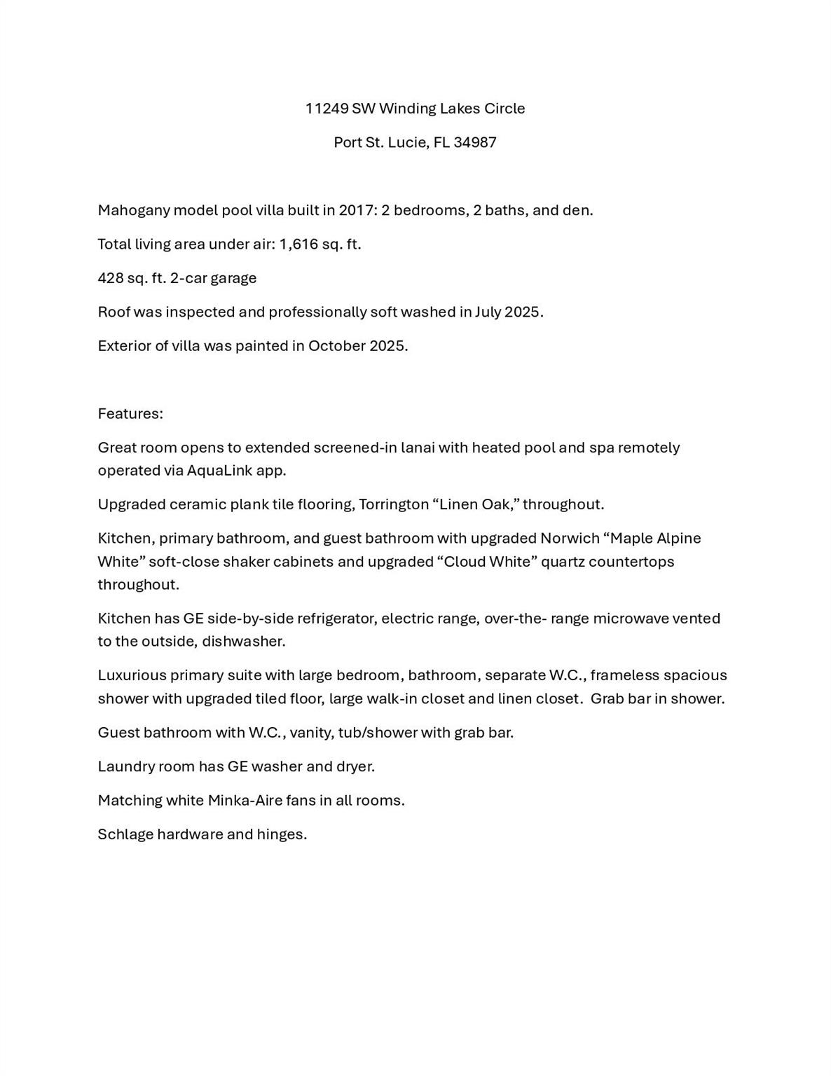 LAKEPARK AT TRADITION PLA - Residential