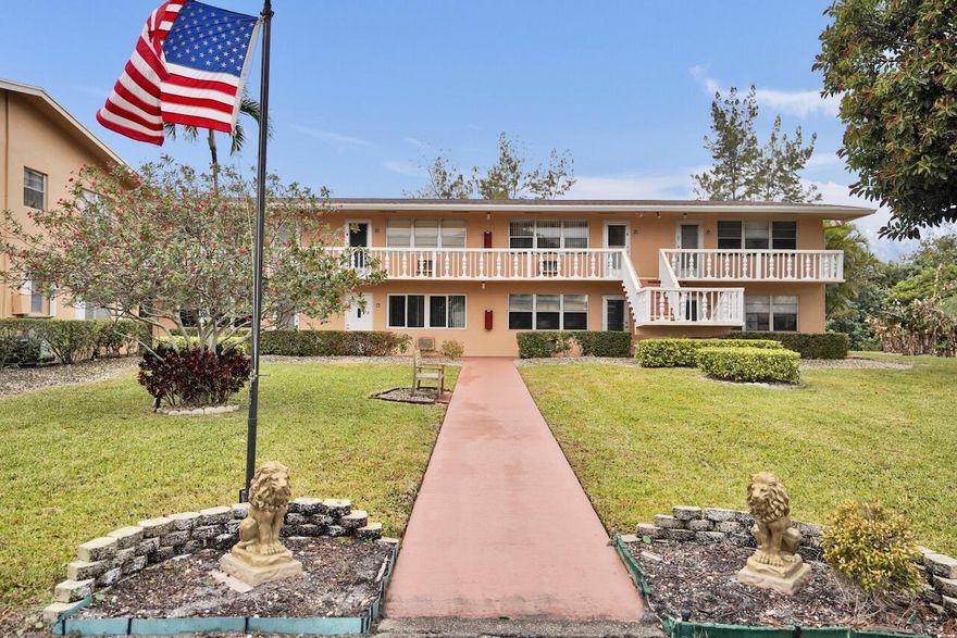 This listing contains virtually staged photos.

Welcome home to this charming 1-bedroom, 1.5-bath first-floor condo located in the sought-after 55+ community of Century Village. Enjoy newer vinyl plank flooring and unwind on the screened-in patio overlooking a peaceful lake.

Residents enjoy an array of resort-style amenities, including a fitness center, multiple swimming pools, tennis and pickleball courts, billiards, game rooms, and a sauna. The active clubhouse hosts a full calendar of social events, fostering a vibrant and engaging lifestyle. Courtesy bus service adds convenience with transportation to nearby shopping, dining, and entertainment.

INFORMATION HEREIN NOT GUARANTEED AND SUBJECT TO ERRORS & OMISSIONS. ALL MEASUREMENTS ARE APPROXIMATE.