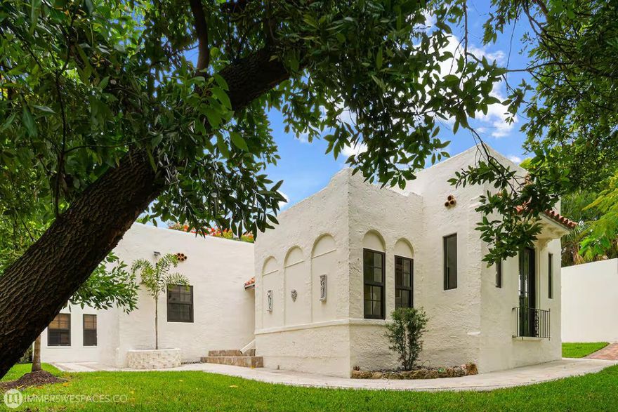 This 1926 Spanish Mission-style home, in Historic Northwood Hills, offers the perfect fusion of timeless charm and modern convenience set on a double lot. The main residence is a beautifully updated 2 bedroom, 2 bathroom home, with the potential to easily create a spacious third bedroom by adding just one wall. You will enjoy completely modernized kitchens with quartz countertops, and stainless steel appliances and new impact windows. Furniture in negotiable.