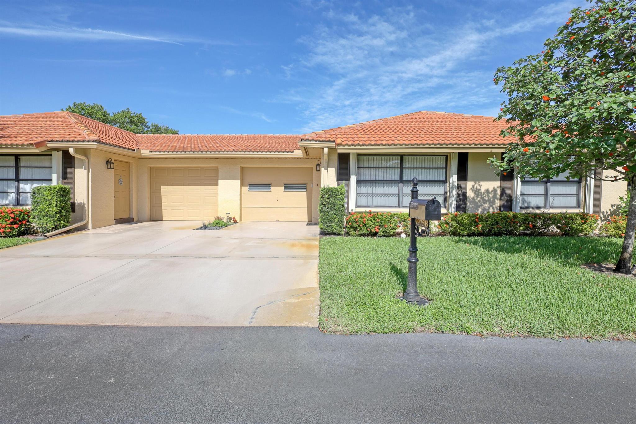 This motivated seller offers this 2-bedroom, 2 bath Villa, ideally located minutes from great shopping, beautiful beaches, restaurants, the Tri-Rail, public transportation, PBI, and 3 hospitals. The A/C was replaced 12/2021, the water heater and washing machine were installed 3/25. Both bathrooms have been remodeled, accordion shutters on all windows and rolling shutters in the Florida Room. All appliances stay. Walk to the pool and clubhouse. Enjoy warm evenings and those rainy Florida afternoons in the screened Florida room. The association fee covers cable, water, sewer, trash, clubhouse and pool, roof/gutters, landscaping, and exterior building maintenance.10 minutes to the beach, close to I-95 and the Turnpike. Boynton Beach's best-kept secret.