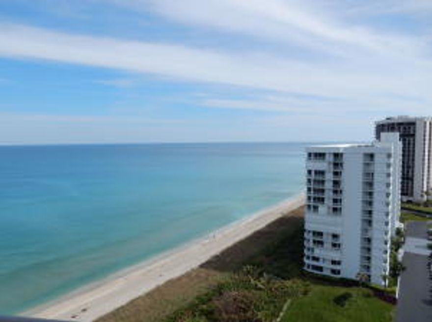 It doesn't get any better than this! Enjoy spectacular SE ocean views from your balcony, and master bedroom in this gorgeous fully furnished, and completely updated 2/2 unit. Top of the line features include, beautiful granite counters, mosaic backsplash and accents, custom solid wood cabinetry, and stainless steel appliances. Brand new bathroom vanities, and fixtures. Custom designer closets both bedrooms. Gorgeous marble tile flooring throughout. New windows and doors. AC approx. 2 years old. Resort style amenities include 24 hr guard entrance, pools and spa, fitness room and meeting room.  Oceanfront living at its best! A one year home warranty is also included!