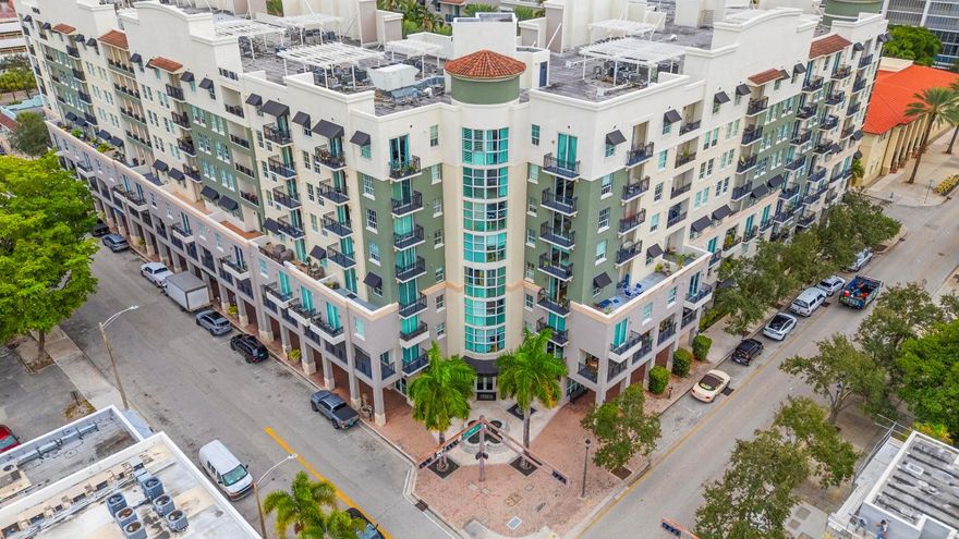 Welcome to The Prado, one of Downtown West Palm Beach's most sought-after full-service condominium residences. This 7th-floor corner 2-bedroom, 2-bath home offers enhanced privacy and tranquility with over 1,100 sq ft of beautifully maintained living space, designed for comfort and effortless city living. Offered at an exceptional value and priced below comparable units in the building, this is a rare opportunity to own in a premier downtown address. Enjoy the peace of mind of hurricane impact windows and an impact sliding door, along with a bright, inviting interior featuring tile flooring throughout, freshly regrouted floors, and new luxury vinyl flooring in one bedroom. Both bathrooms have been tastefully upgraded with new tile flooring, new vanities, and new toilets, complemented by modern LED lighting for a clean, contemporary finish. The kitchen is equally impressive with granite countertops, sleek modern cabinetry, and stainless steel appliancesperfect for everyday living or entertaining. Additional highlights include in-unit washer & dryer, a freshly painted interior, and major updates including a Carrier A/C (2023) and Rheem water heater (2023). All lighting fixtures and blinds convey with the sale. Step out onto your private balcony to unwind and take in open, airy viewsyour own quiet retreat above the city.

The Prado is a pet-friendly, resort-style community featuring a 24-hour attended lobby/concierge, secure garage parking, and a stunning 5th-floor amenity deck with a tropical heated pool and hot tub, fully equipped fitness center with updated equipment (plus sauna), renovated club/social room, business center, bike storage, and Wi-Fi included. This residence includes one deeded/assigned garage parking space.

Live at the center of it alljust steps from Rosemary Square (CityPlace/The Square), the Brightline Station, Clematis Street, Flagler Drive, Class A office buildings, and the best dining, shopping, and cultural attractions West Palm Beach has to offer. Plus, you're only minutes to Palm Beach, Worth Avenue, PBI Airport, and world-famous beaches. Investor-friendly with immediate leasing permitted (30-day minimum, up to 12 leases per year). Walk to everything and enjoy an elevated Downtown lifestyle.